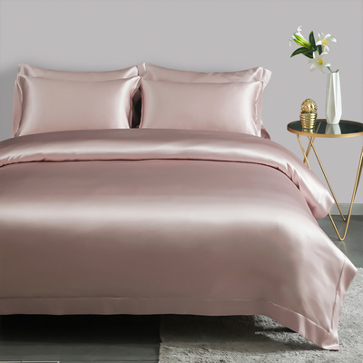 Taihu Snow Luxury Silk Satin Bedding Pure Mulberry Silk Duvet Cover Set, Silk Sheets, Oeko-Tex Qualified