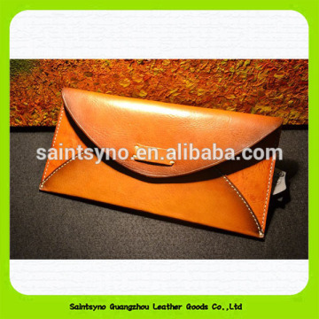 Alibaba wholesale evelope genuine leather wallet bag15402