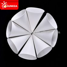 Disposable 3.7oz white paper cone cup
