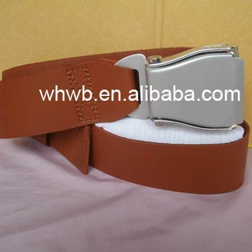 light brown leather belt