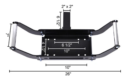 8000lb-20000lb Winch Fold Mounting Plate