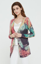 Tie Dye Printing Silk Cashmere Sweater