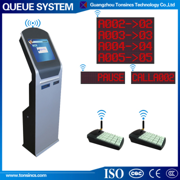 cheap customers self service ticket dispenser wireless queuing system