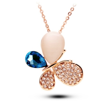 Elegant Opal Jewelry Fashion Imitation Pendant Necklace