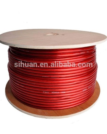 china manufacturer car audio low voltage 4/8 gauge power cable