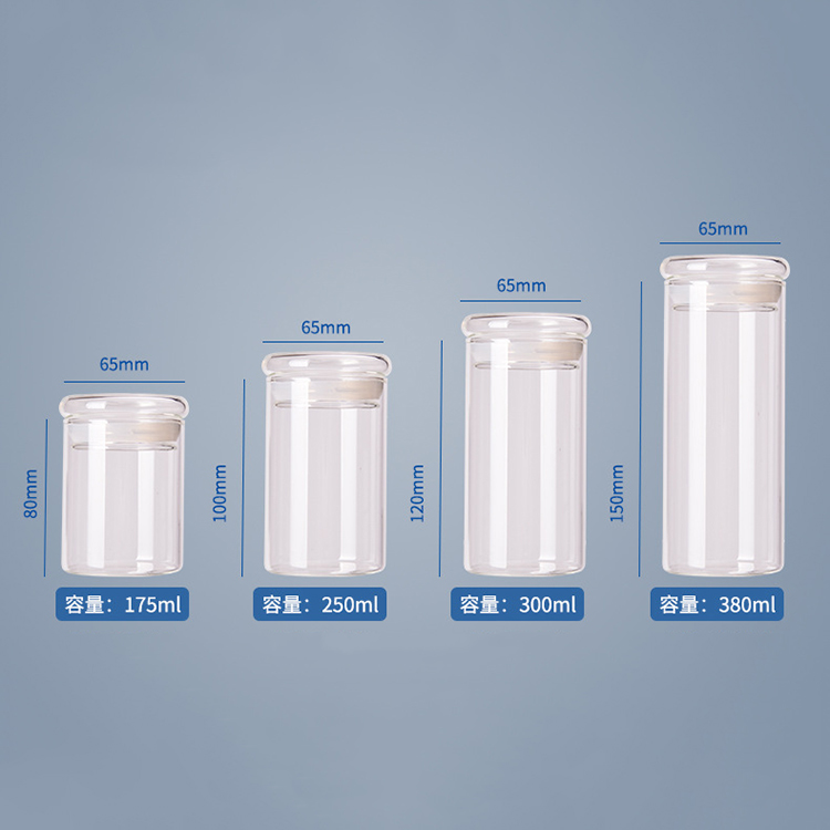 custom printing logo 500 ml glass jam jar with lid kitchen glass jars storage bottles