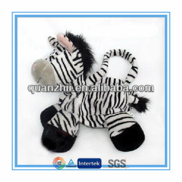 Custom zebra stuffed animals toys handbags