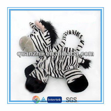 Custom zebra stuffed animals toys handbags