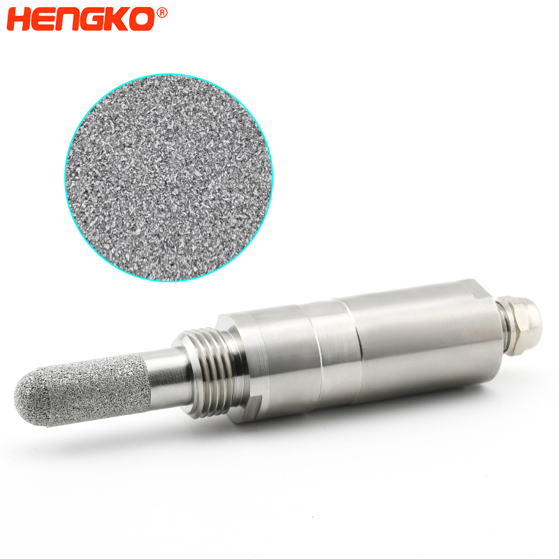 30 45 Micorn IP65 Sintered Metal Porous Filter Stainless Steel Sensor Probe  HousingFor Relative Hmidity Transmitters