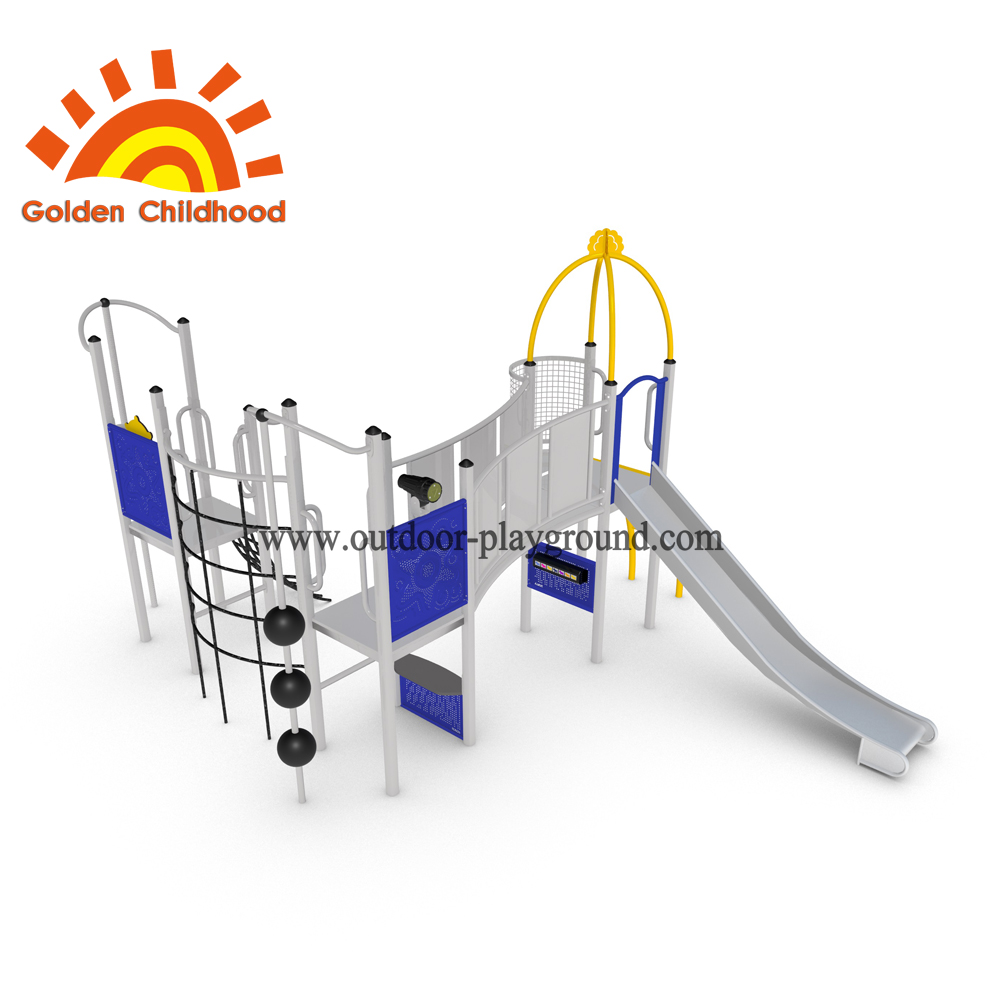 Navy outdoor playground equipment