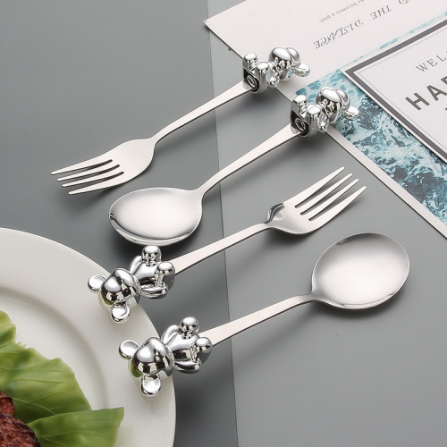 Stainless steel bear spoon