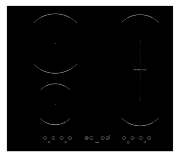 Indesit Induction Cooktop 60cm Black Ceramic