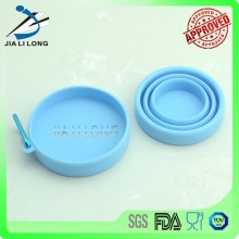 Durable heat resistance collapsible silicone cup