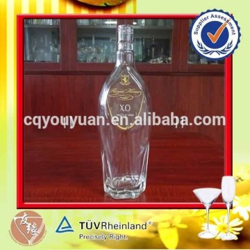 Customized top grade VSOP 1.5l glass brandy bottles