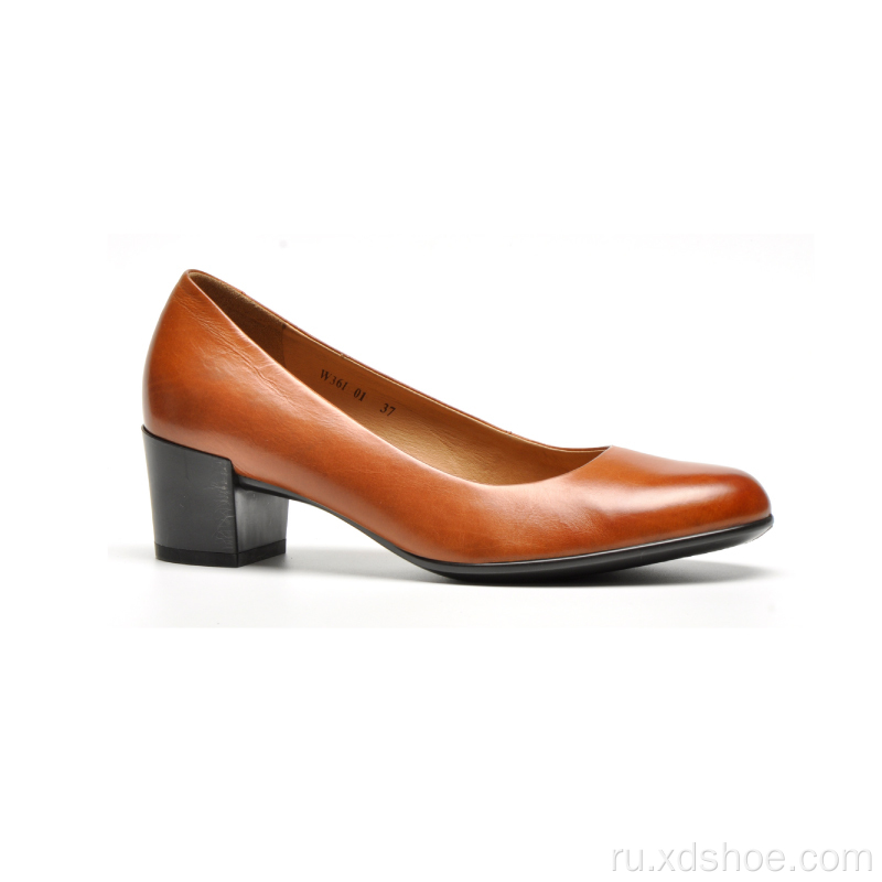 Классические женские туфли-лодочки на каблуке высотой 55 мм