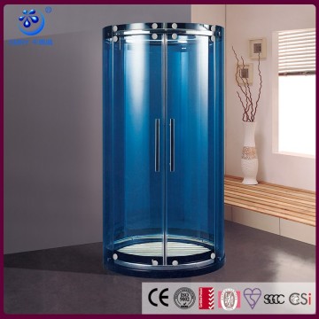 Round curved glass sliding door/sliding shower door with curved glass(KT8104)