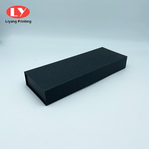 Matte Black Paper Magnetic Lid Box with Foam