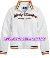 Harley-Davidson? Womens Stripe White Activewear Jacket