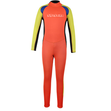 Seackin Πολύση παιδιά πίσω φερμουάρ μακρυμάνικα wetsuits