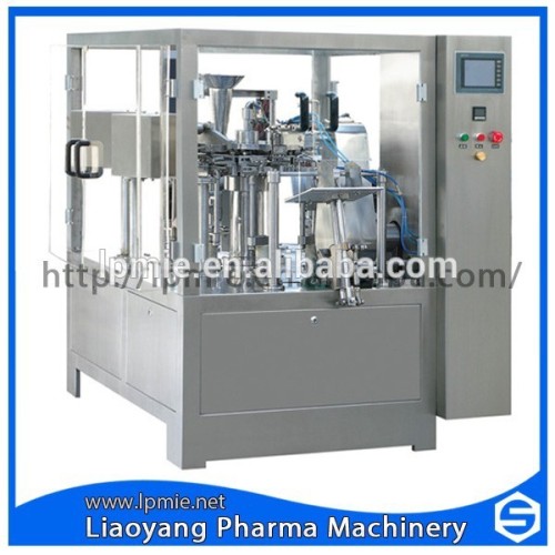 Rotary doypack packing machine, stand up pouch packing machine for powder liquid