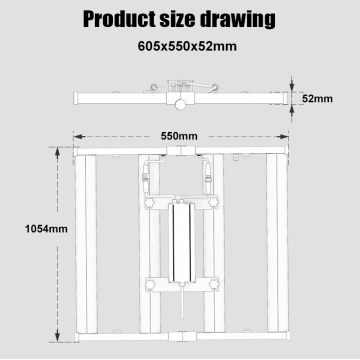 Verbessertes 3x3ft faltbar dimmbare LED -Innenleuchte