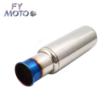 Blue Burnt Universal Exhaust Muffler Pipe