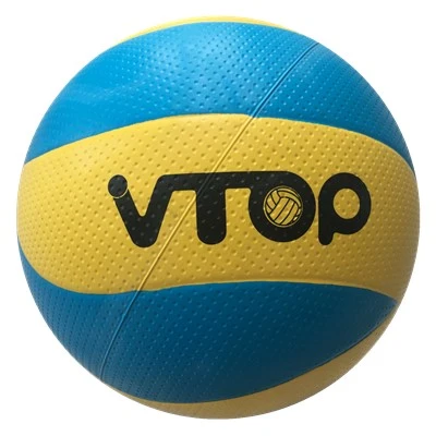 Eight Panels Blue Color Rubber Volleyball