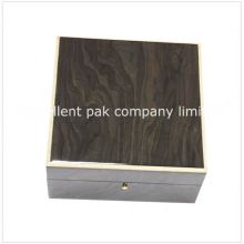 gorgeous black brown leather Matching Watch box