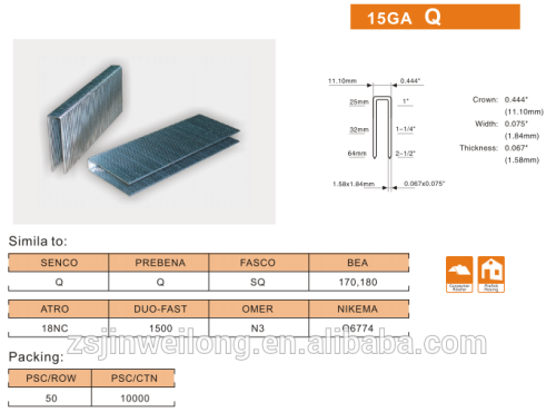 Q series furniture staples