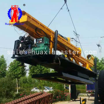 Housing construction pile driver wheel walking pile driver long auger drill manufacturers direct card processing customization