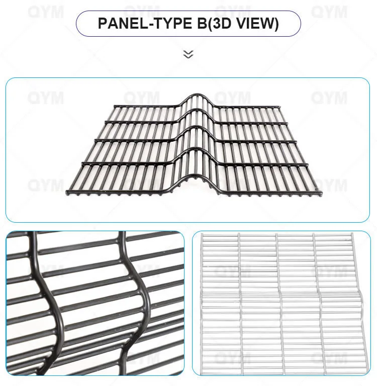 358 Anti Climb High Security Fence /Prison Razor Wire on Top Fence