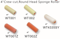 Crew-cut Round Head Mini Sponge Roller