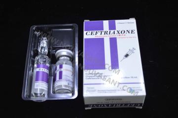 Ceftriaxone for injection 1g+10ml WFI