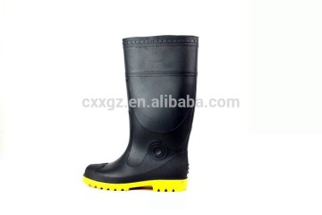 working pvc transparent rain shoes boots