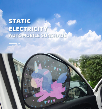 Electrostatic Film Sun Shades for Full Car Window - 4 Pack