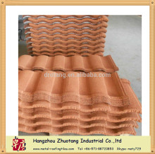 clay roof tile color light weight stone coated metal roof tile