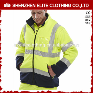 high visibility winter 3m yellow safety reflective jackets