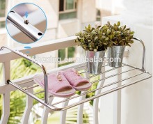 Outdoor stainless steel laundry hanger,adjustable cloth drying rack,wall mount rack