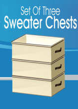 set of three sweater chests