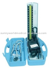 SW-MS07 mercurial sphygmomanometer Suit type of standing blood pressure monitor with stethoscope