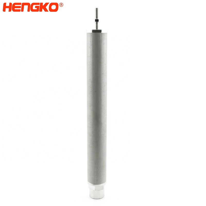 HNEGKO 10 25 microns powder sintered 304 316L stainless steel industrial oil filter stainless steel mesh filter element