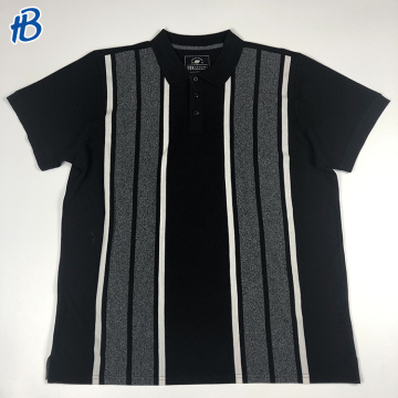 wholesale custom short sleeve striped men's polo shirts