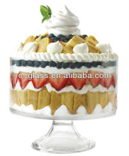 Clear Big Ice Cream Glass Bowl,Container For Salads