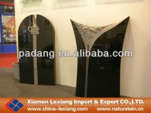 Black granite monument