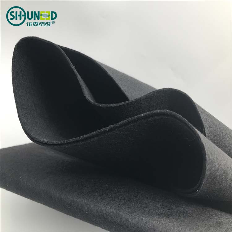 Chinese Supplier Glass Fiber Insulation Grey White Black Needle Punched Non Woven Polyester Felt For Shoes Lining Material