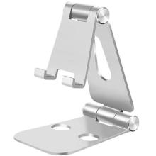 270-Degree Rotating Alloy Desk Phone Holder Stand for Smartphones and Mobile Phones