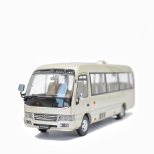 TOYOTA COASTER Alloy Car Model 1:24 Scale with Sound and Light - Pullback Metal Toy Car for Kids