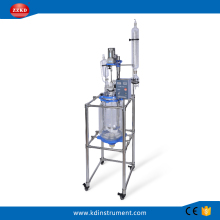 Lab Jacketed Glass Polymerization Reactor 30L