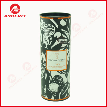 1-Piece Paper Tube with Metal Lid & Bottom