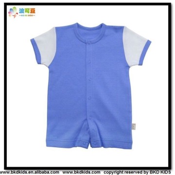 BKD OEM plain bamboo boy rompers